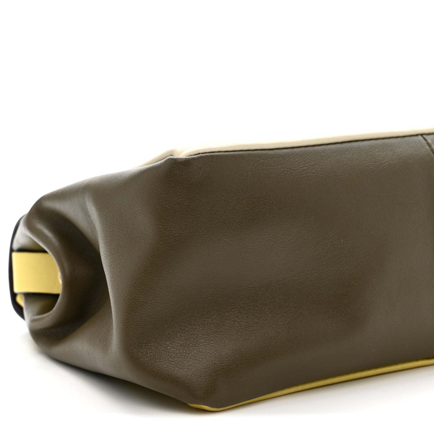 Valentino Garavani Calfskin Colorblock Mime Single Handle Bag Cream Burgundy Multicolor 9 of 11