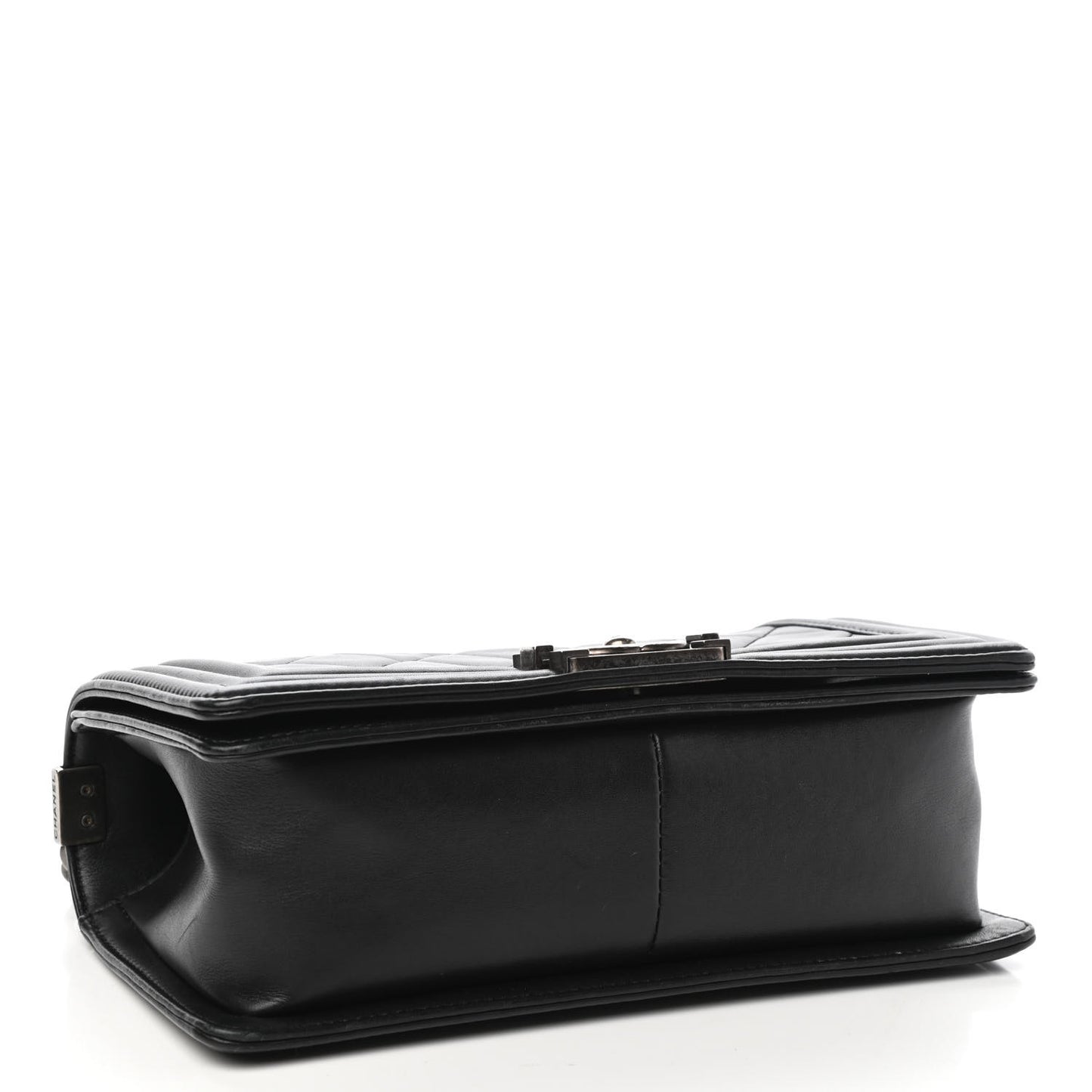 Calfskin Quilted Medium Boy Flap Black
