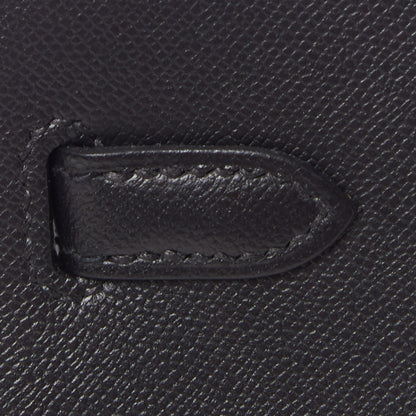 Hermes Madame Calfskin Birkin Sellier 25 Black 10 of 29