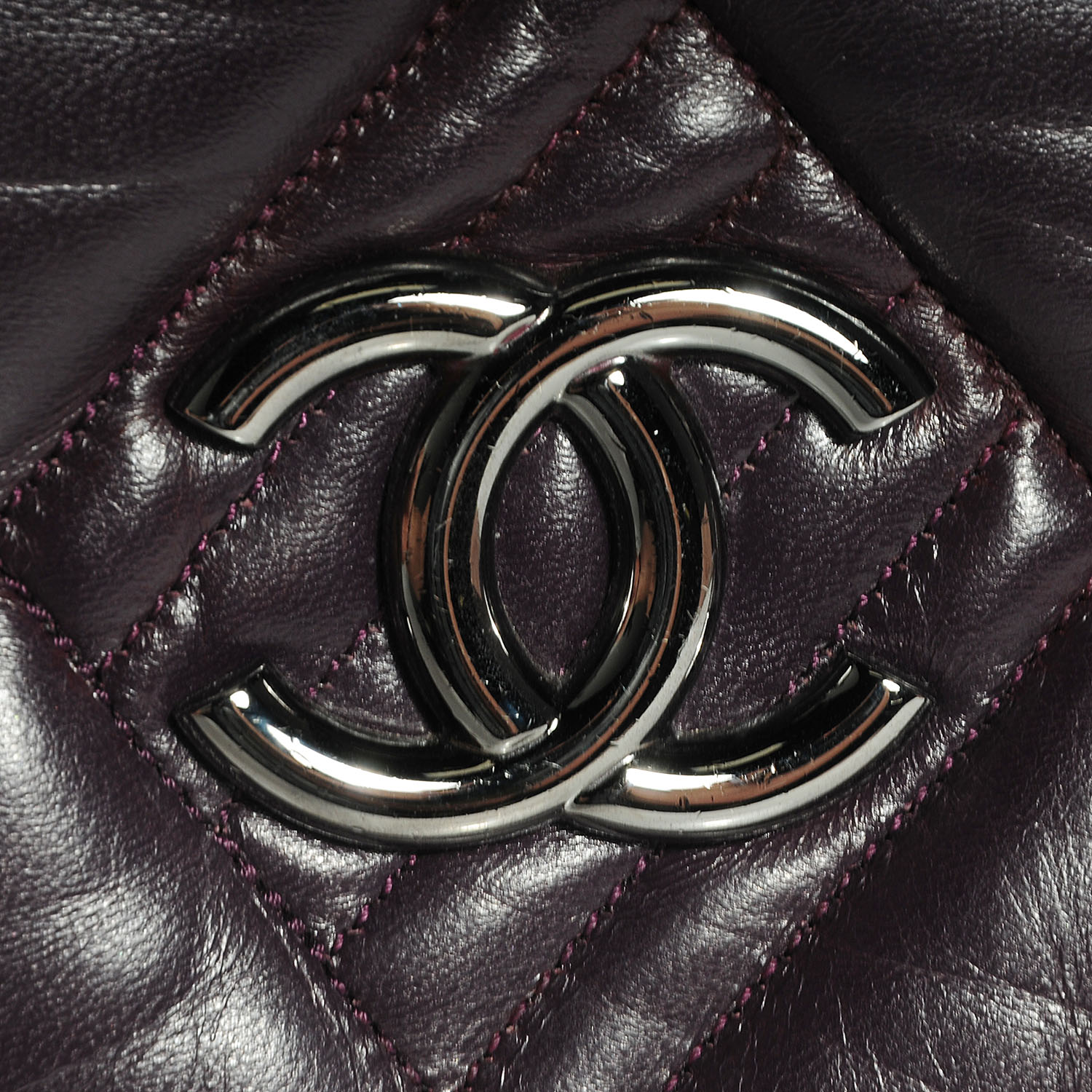 Chanel Lambskin In and Out XL Maxi Flap Bag Purple 6 of 8