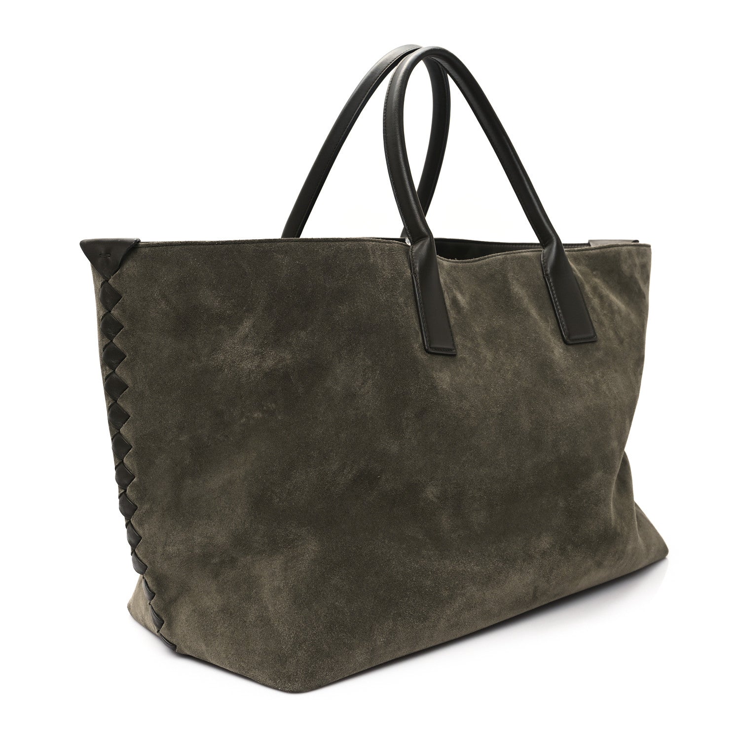 Bottega Veneta Suede Large Cabat Camping Kaki 3 of 12