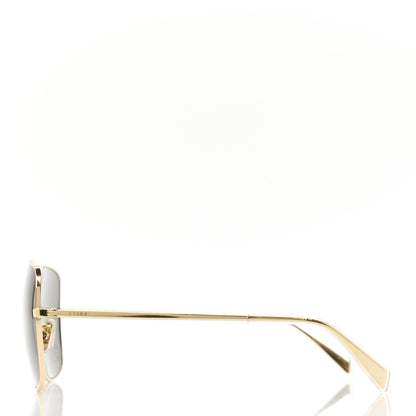 Celine Metal Rhinestone Triomphe Sunglasses Gold Smoke 3 of 9