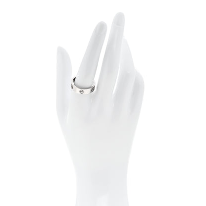 Cartier 18K White Gold 5.5 LOVE Wedding Band Ring 60 9 2 of 5