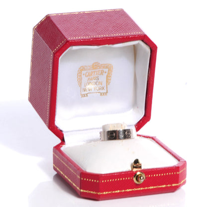 Cartier 18k White Gold 5mm Love Ring Size 49 US 4.75 4 of 4