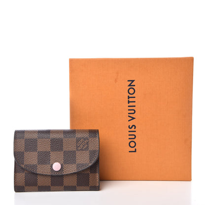 Louis Vuitton Damier Ebene Rosalie Coin Purse Rose Ballerine 11 of 11