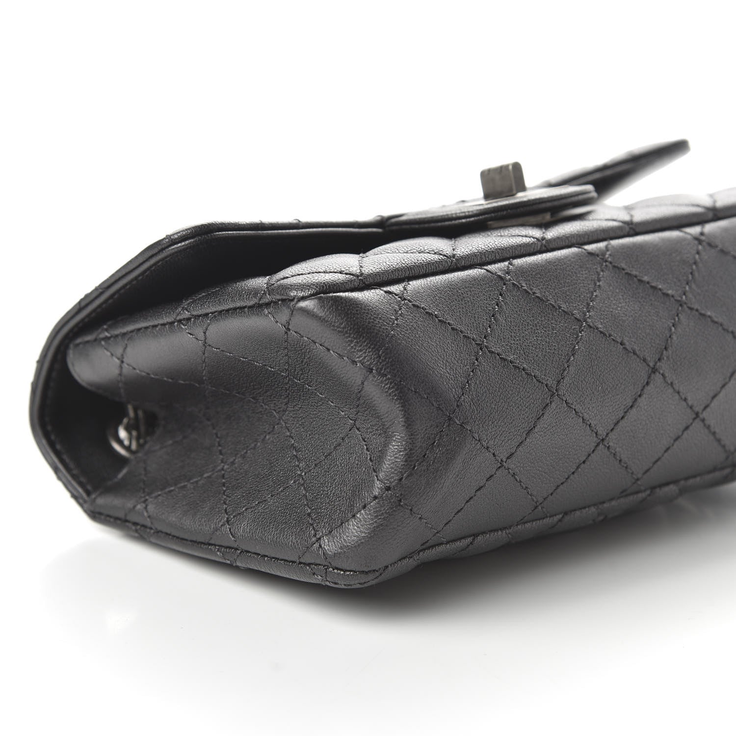Chanel Sheepskin Quilted 2.55 Reissue Mini Flap Dark Grey 6 of 11