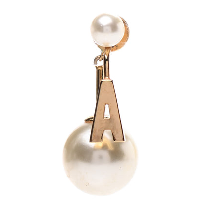 Christian Dior Pearl My ABCDior A Tribale Earring Gold 1 of 4