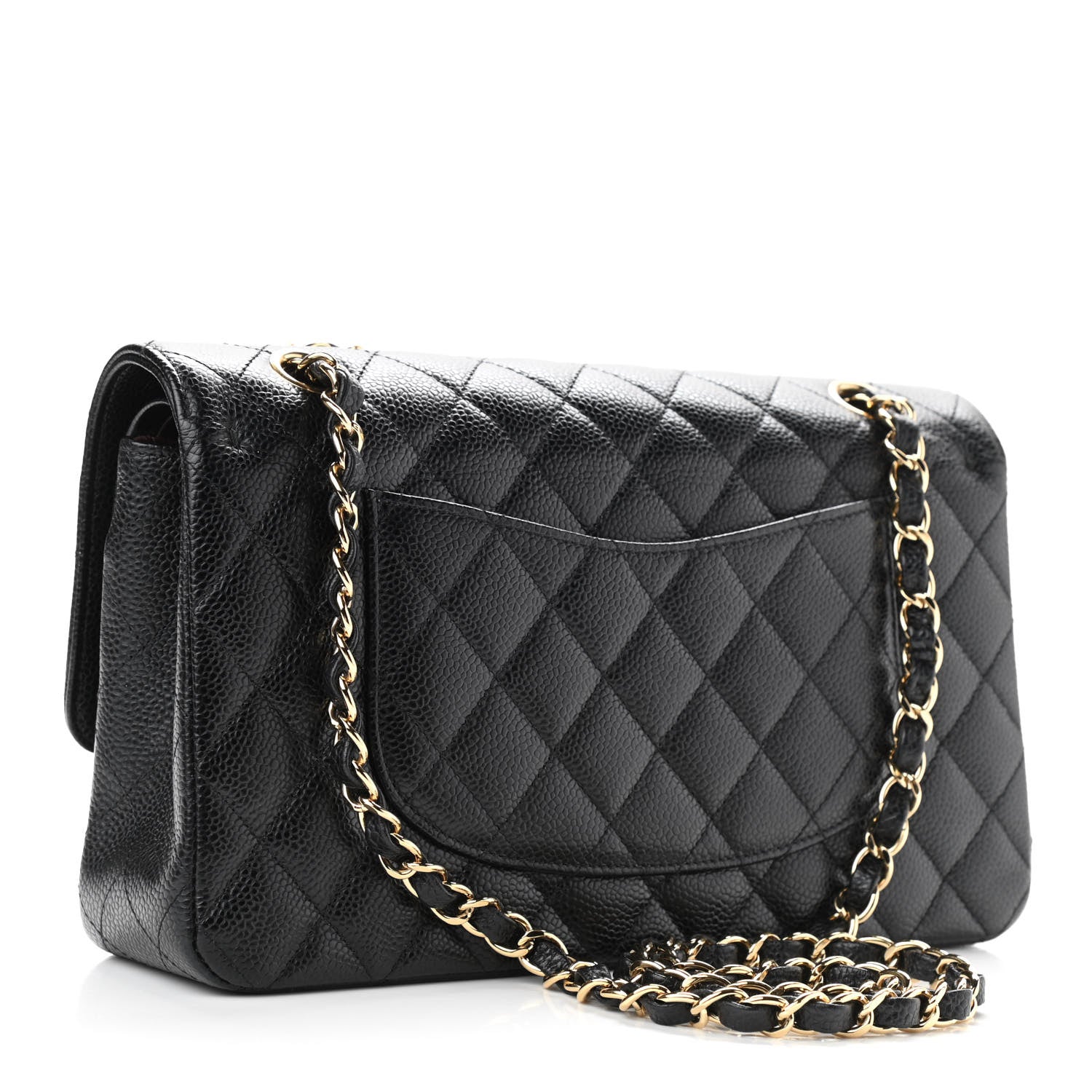 Chanel Caviar Quilted Medium Double Flap Black 2 of 10