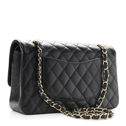 Chanel Caviar Quilted Medium Double Flap Black 2 of 10