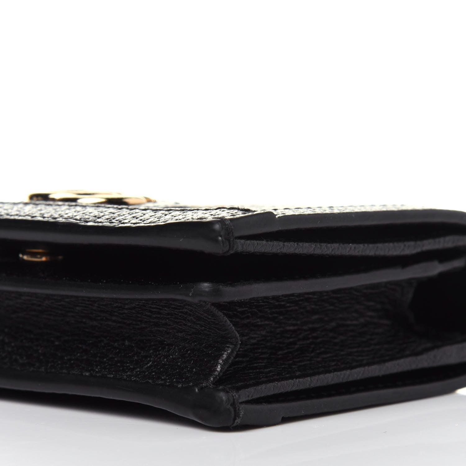 Gucci Calfskin Web Ophidia Card Case Black 9 of 11