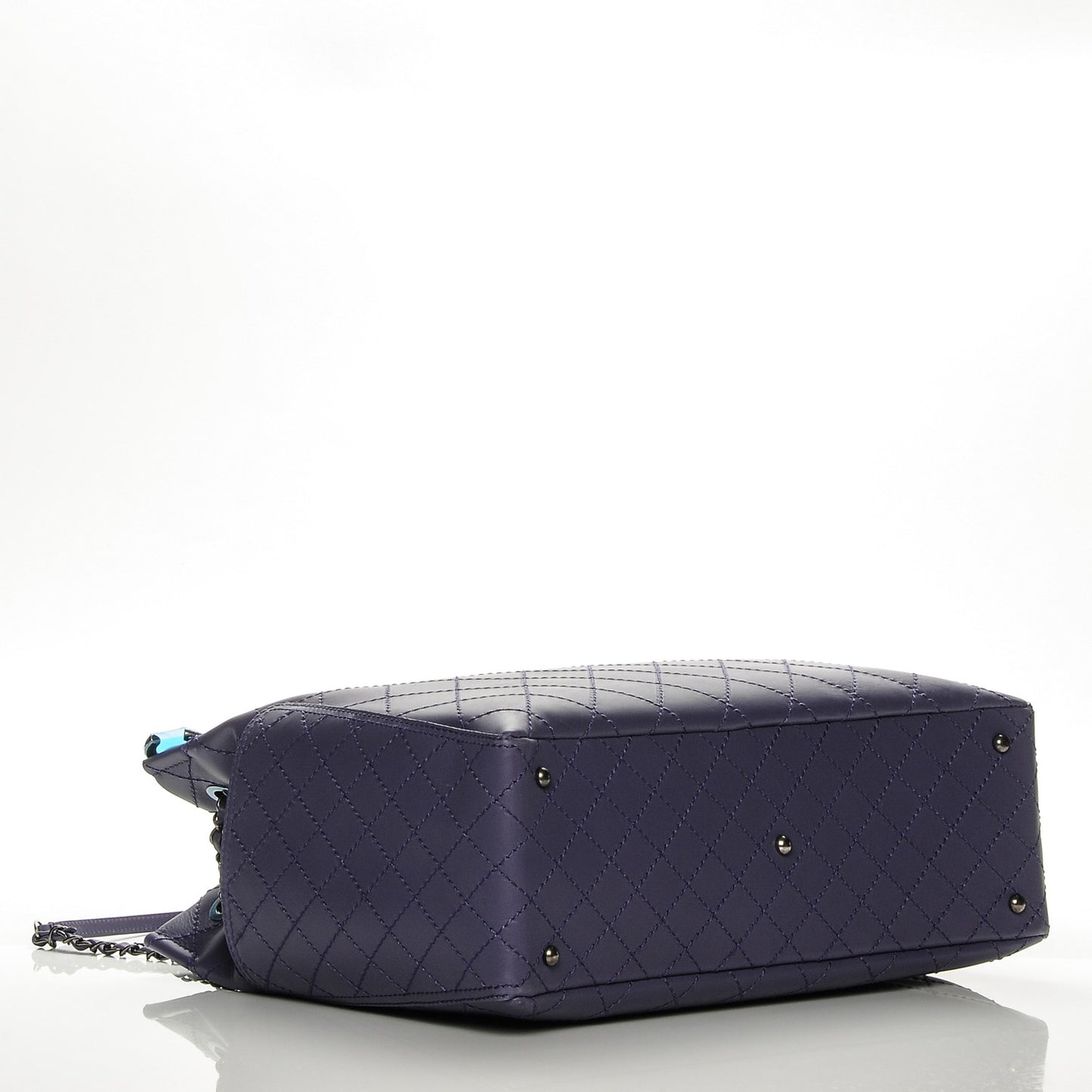Calfskin CC Pocket Tote Purple