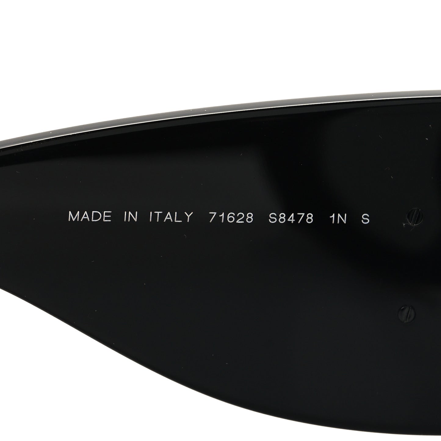 Acetate CC Logo Square Sunglasses 71628 Black White