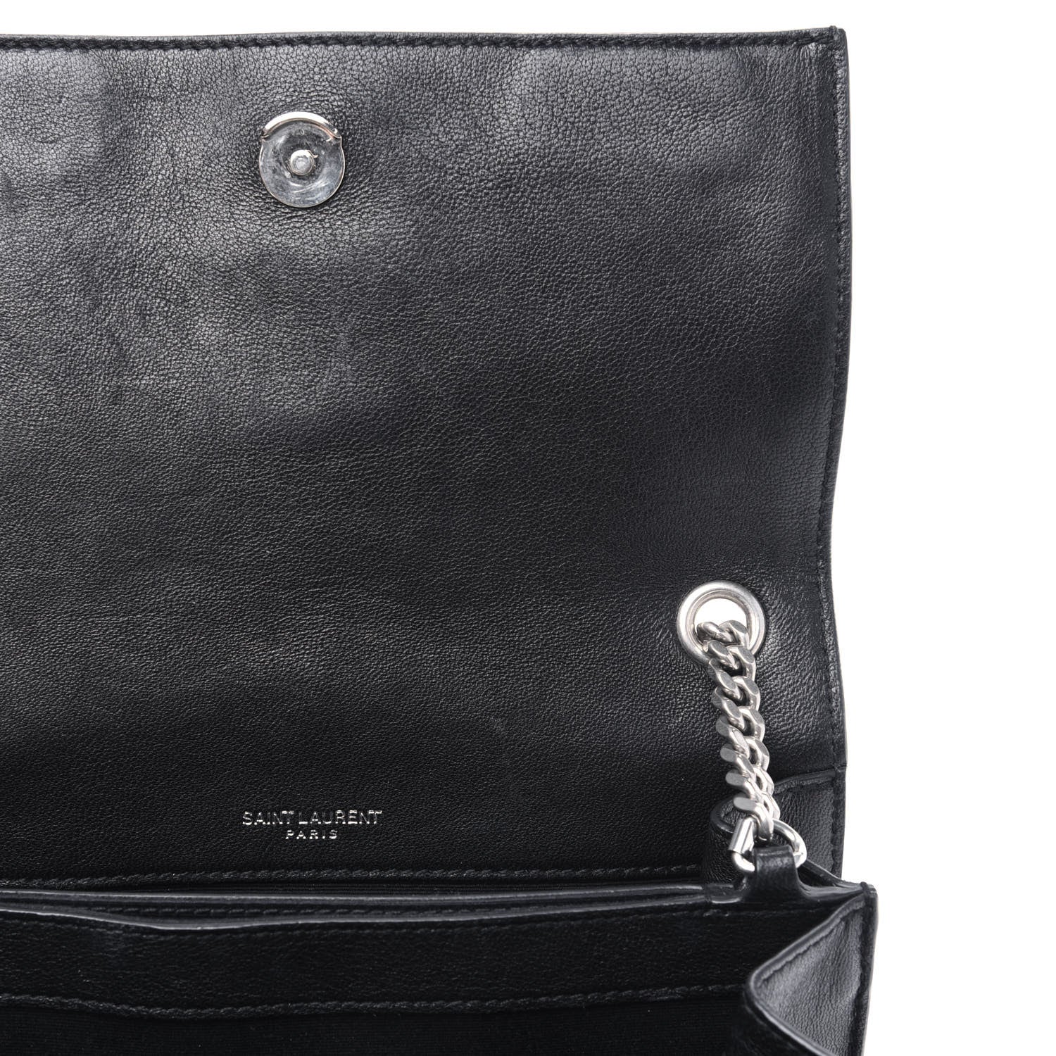 Saint Laurent Calfskin Small Monogram Sunset Black 12 of 18