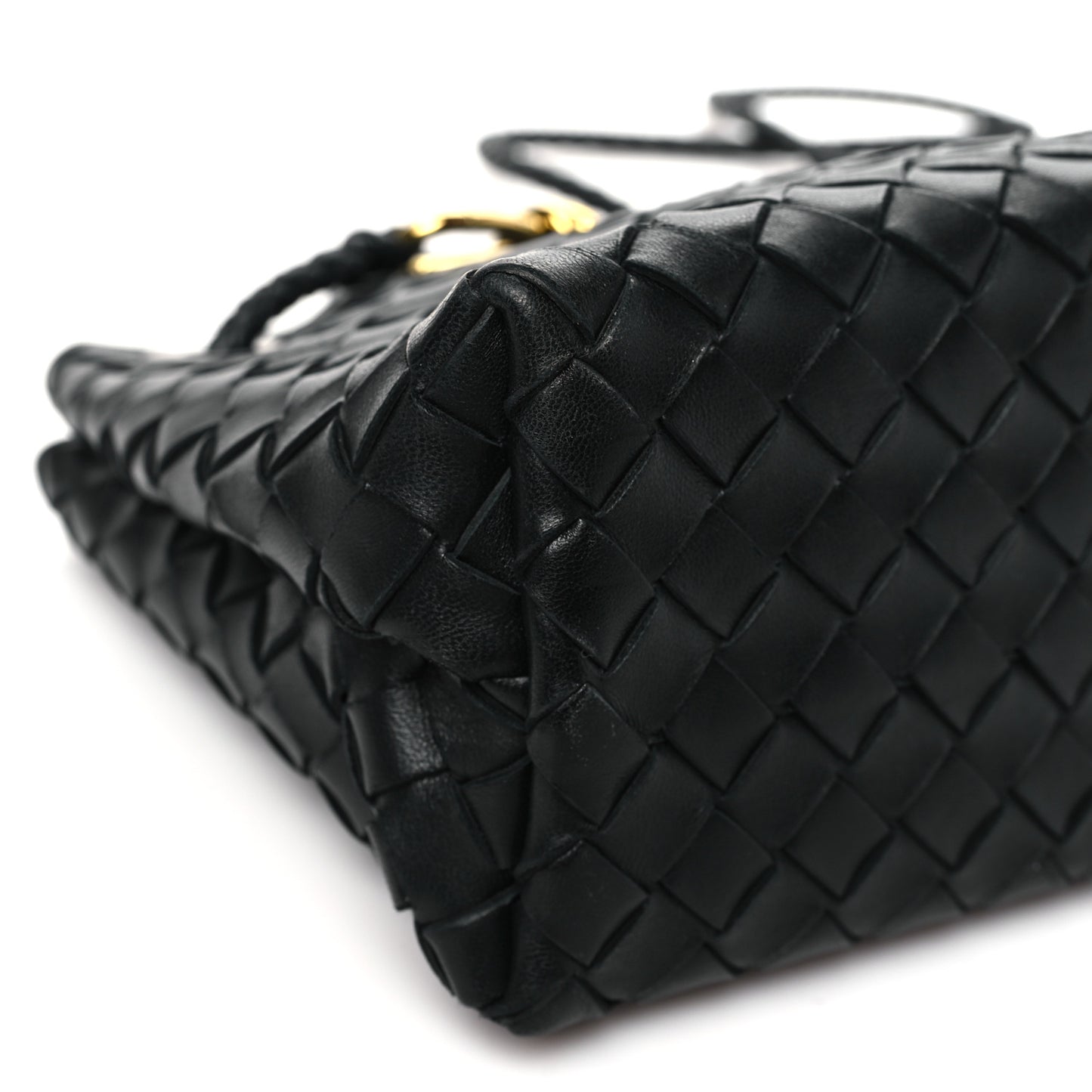 Nappa Intrecciato Small Andiamo Shoulder Bag Black