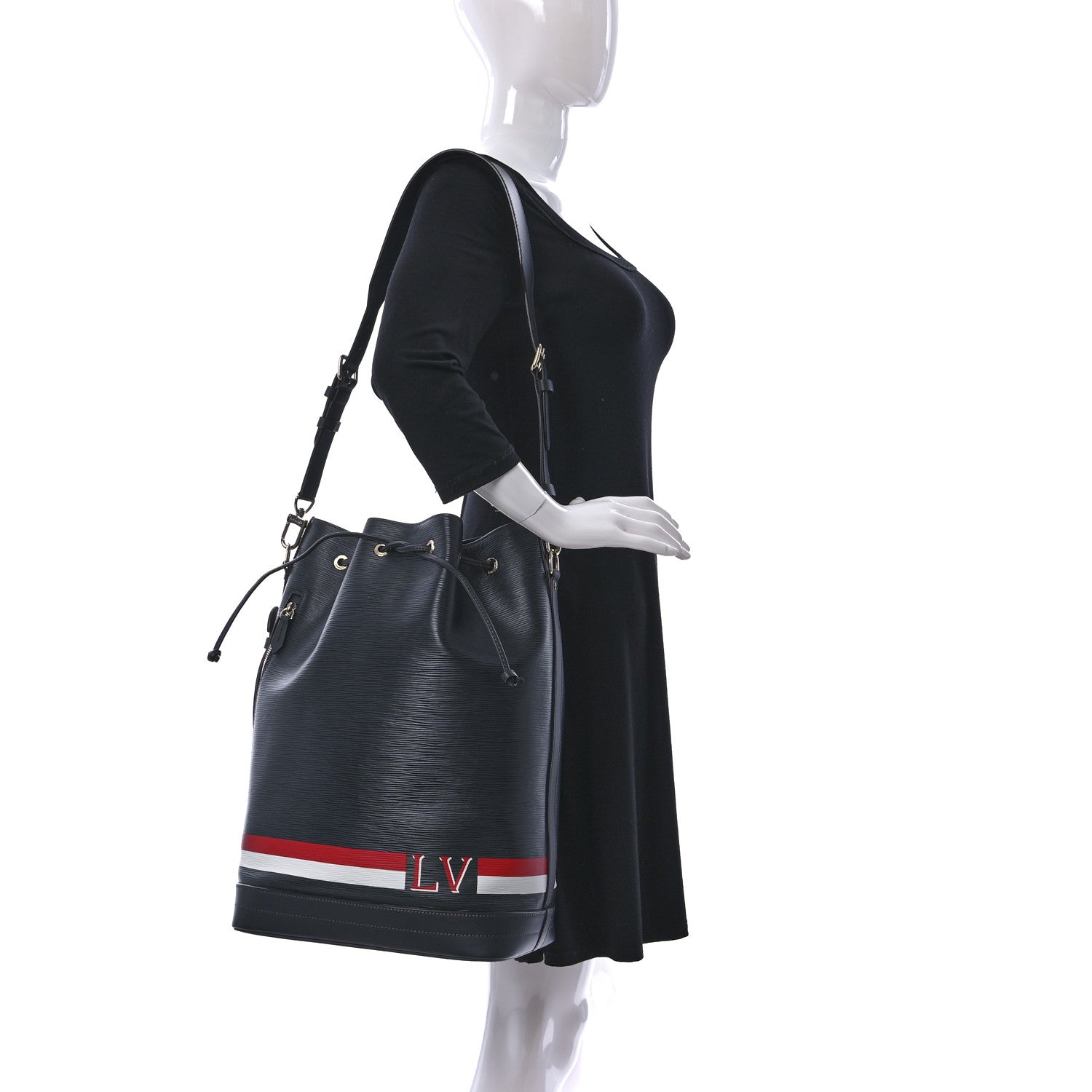 Louis Vuitton Epi Noe Navy Stripes 2 of 13