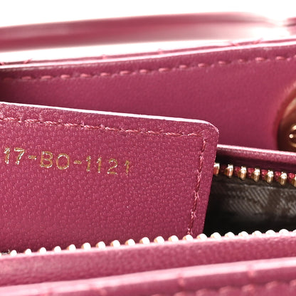 Christian Dior Lambskin Cannage Medium Lady Dior Purple 7 of 12