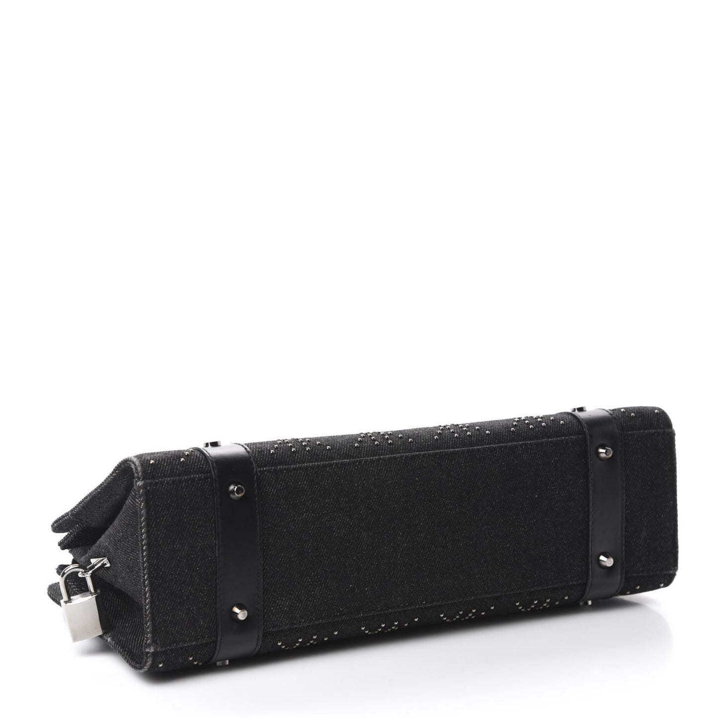 Denim Cannage Studded East West Lady Dior Black