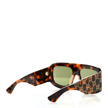 Gucci Acetate Monogram Shield Sunglasses GG0983S Havana 4 of 7