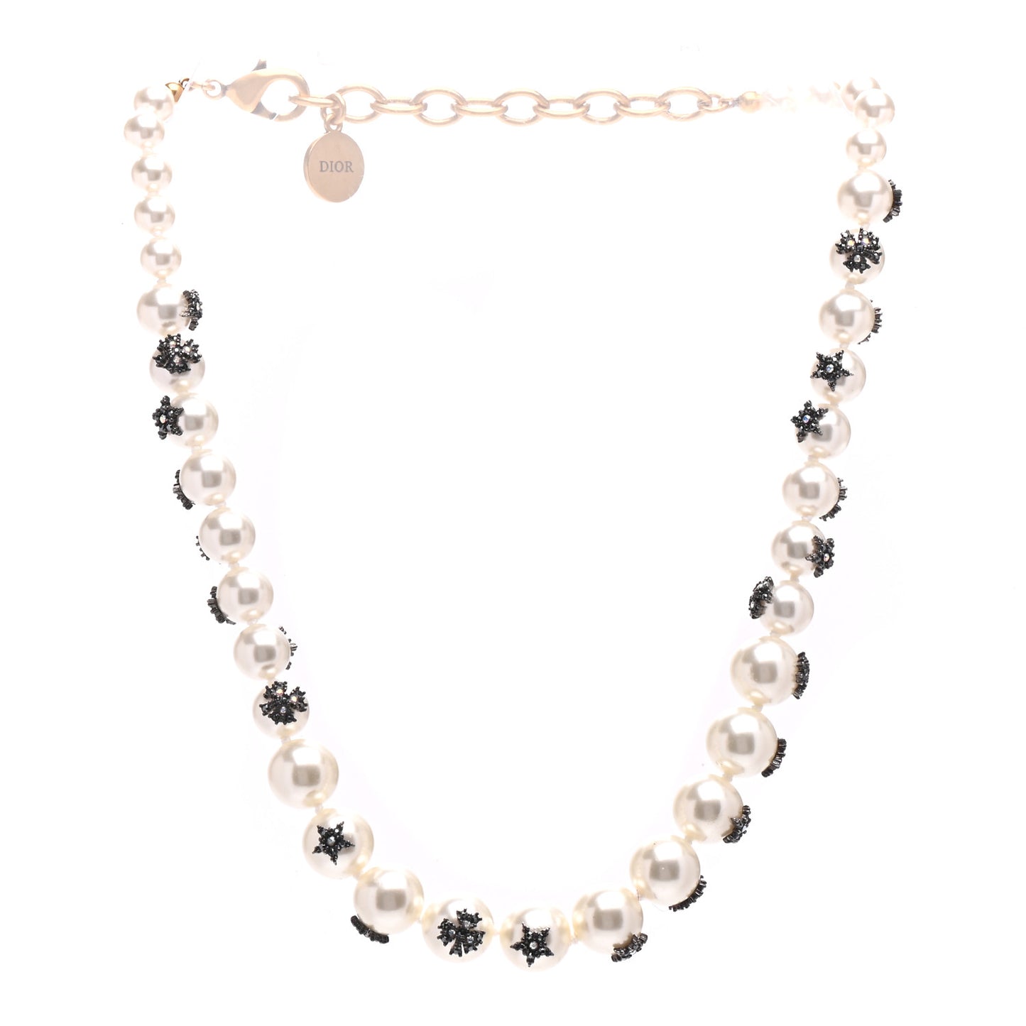 Pearl Crystal Star Mise En Dior Tribal Necklace