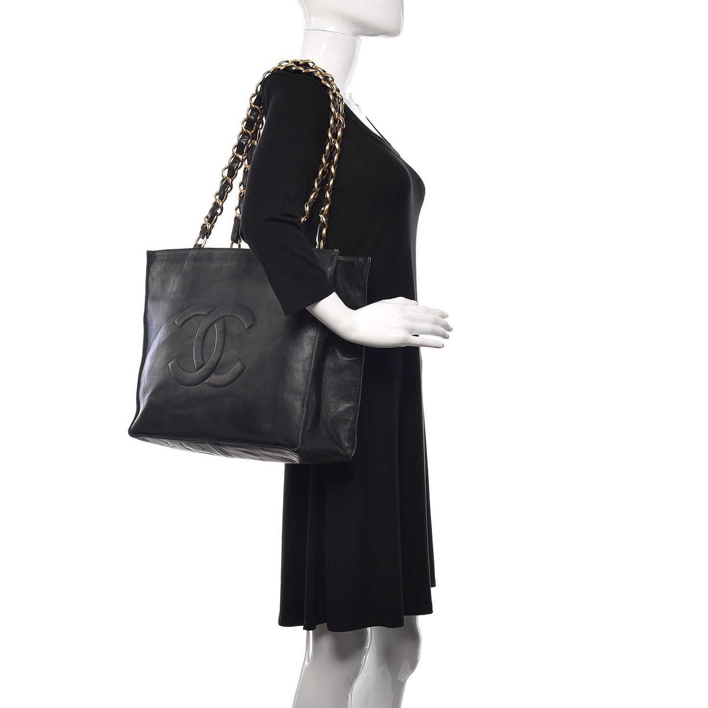Lambskin CC Tote Black