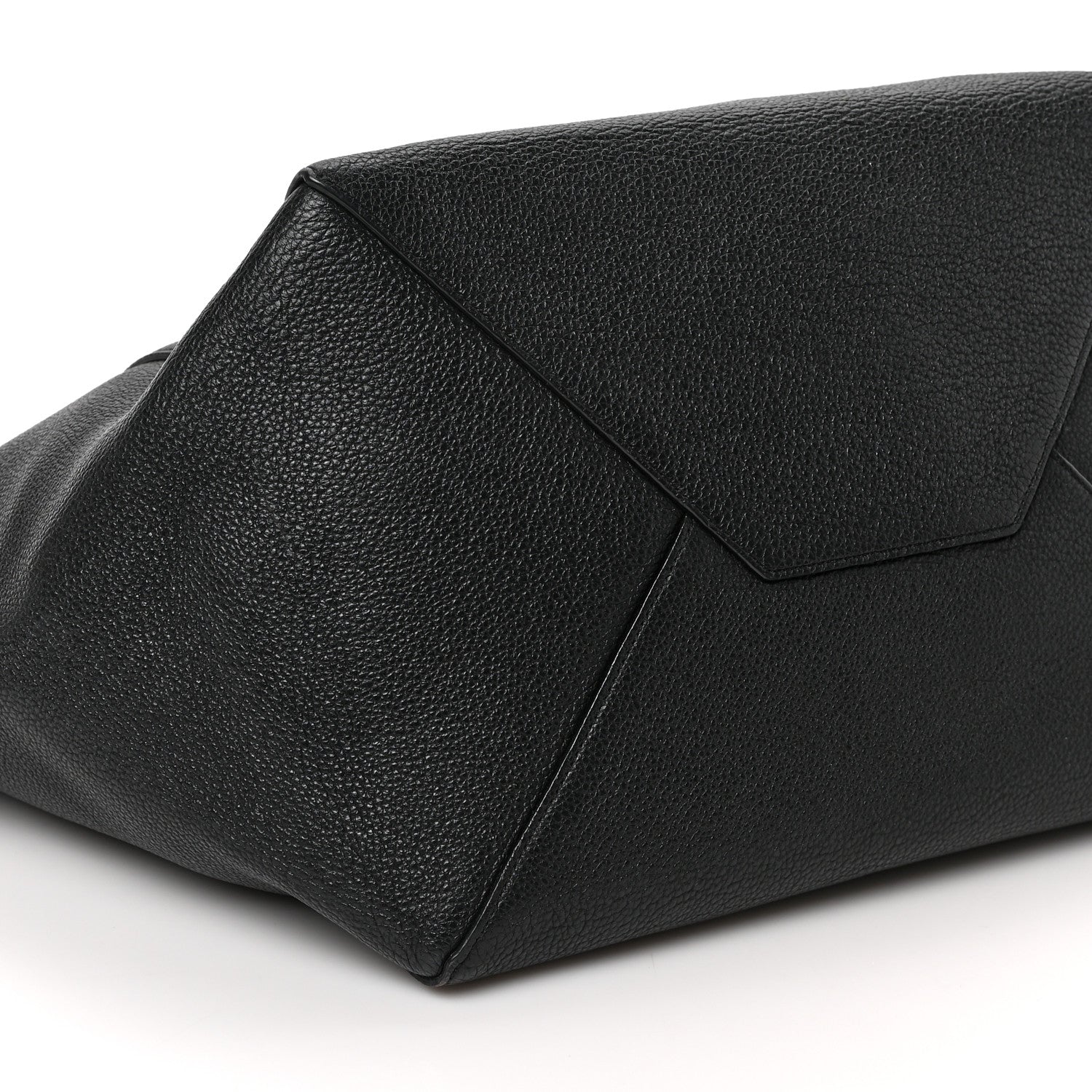 Celine Soft Grained Calfskin Medium Belt Cabas Phantom Black 8 of 9