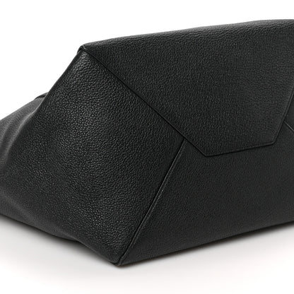 Celine Soft Grained Calfskin Medium Belt Cabas Phantom Black 8 of 9