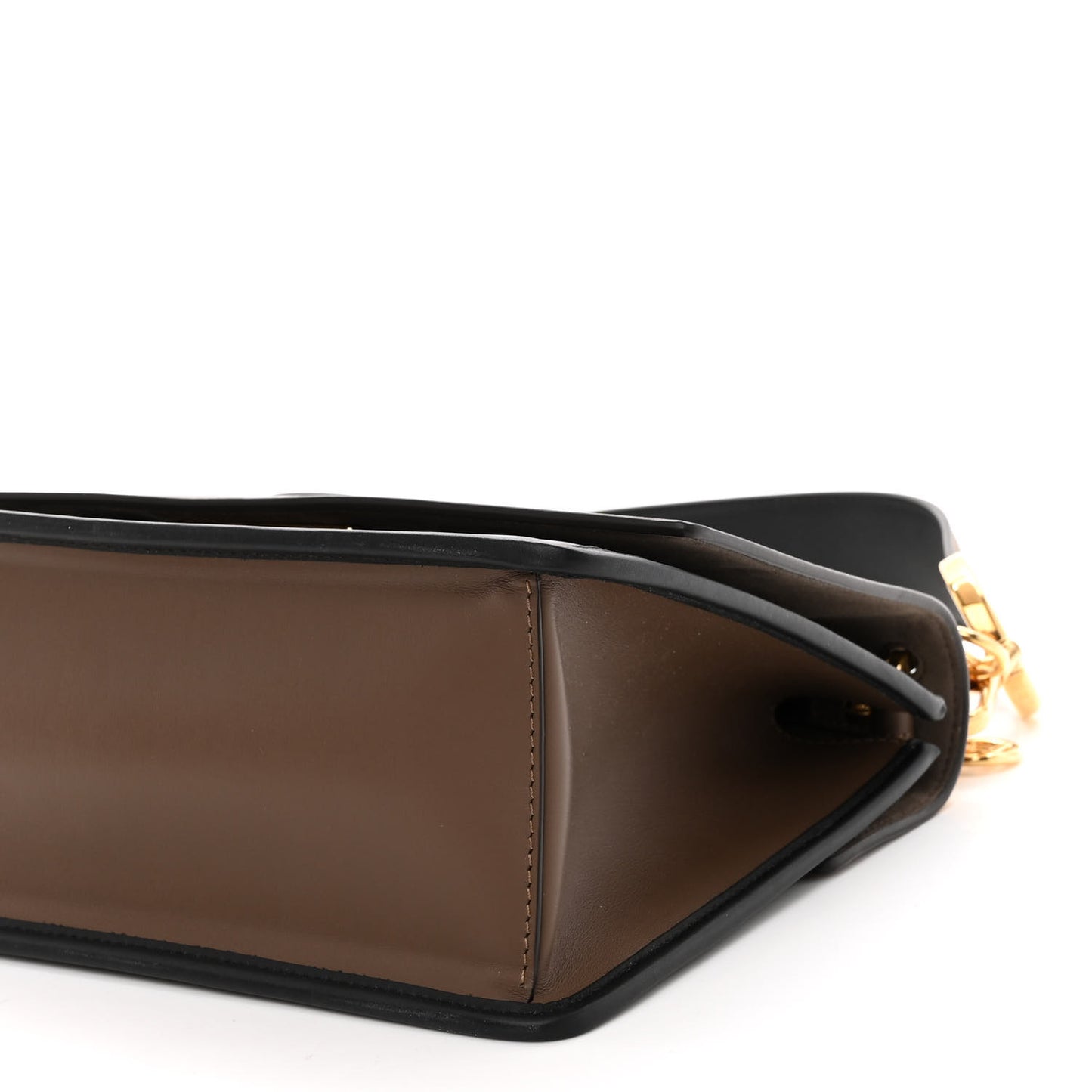 Vitello Century F is Fendi Bi-Color FF 1974 Embossed Kan I Shoulder Bag Maya Black