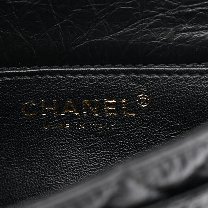 Chanel Aged Calfskin Quilted 2.55 Reissue Flap Belt Bag Clutch Black 6 of 11