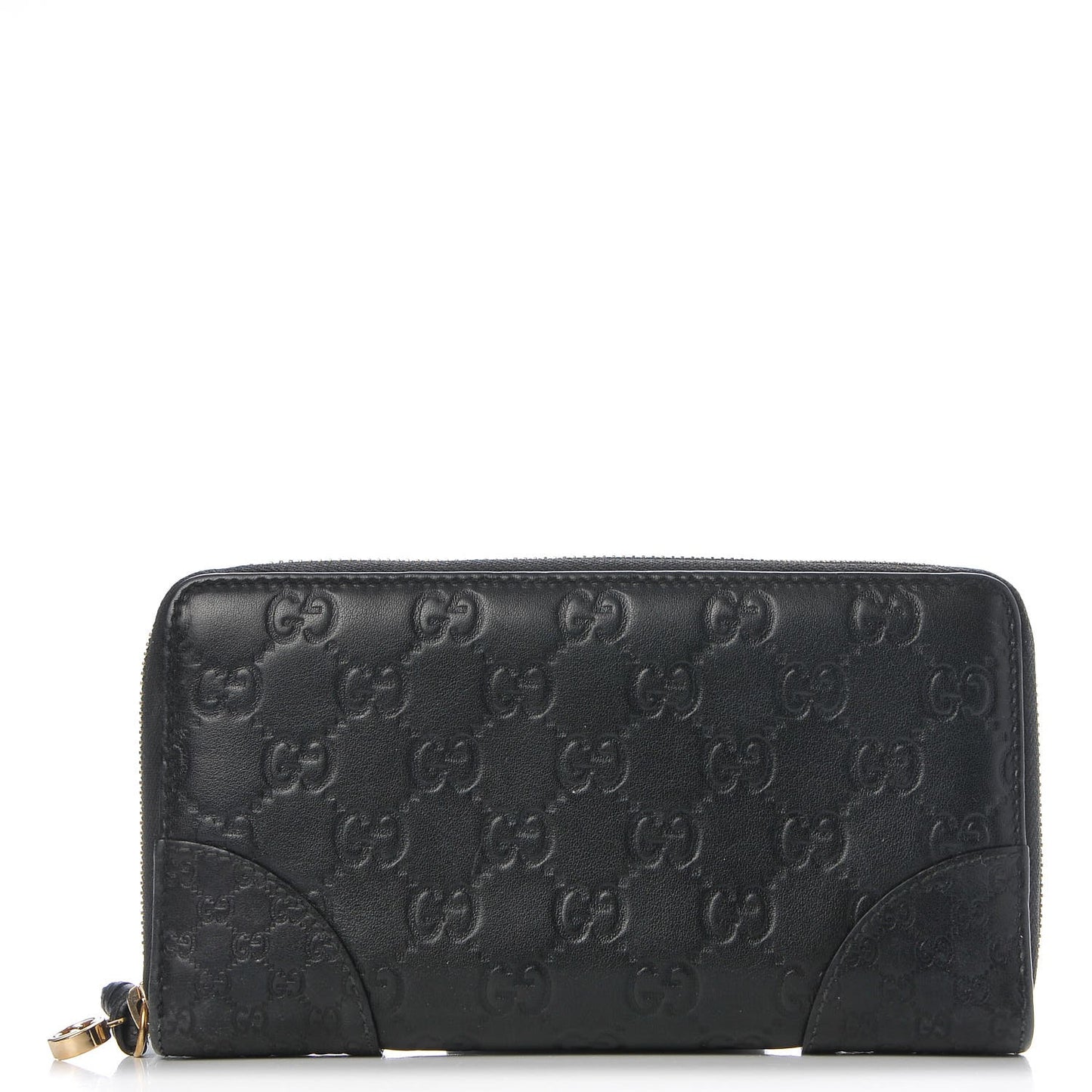 Guccissima Signature Microguccissima Bree Zip Around Wallet Black