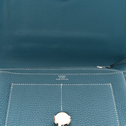 Hermes Togo Dogon Duo Wallet Bleu Jean 6 of 8