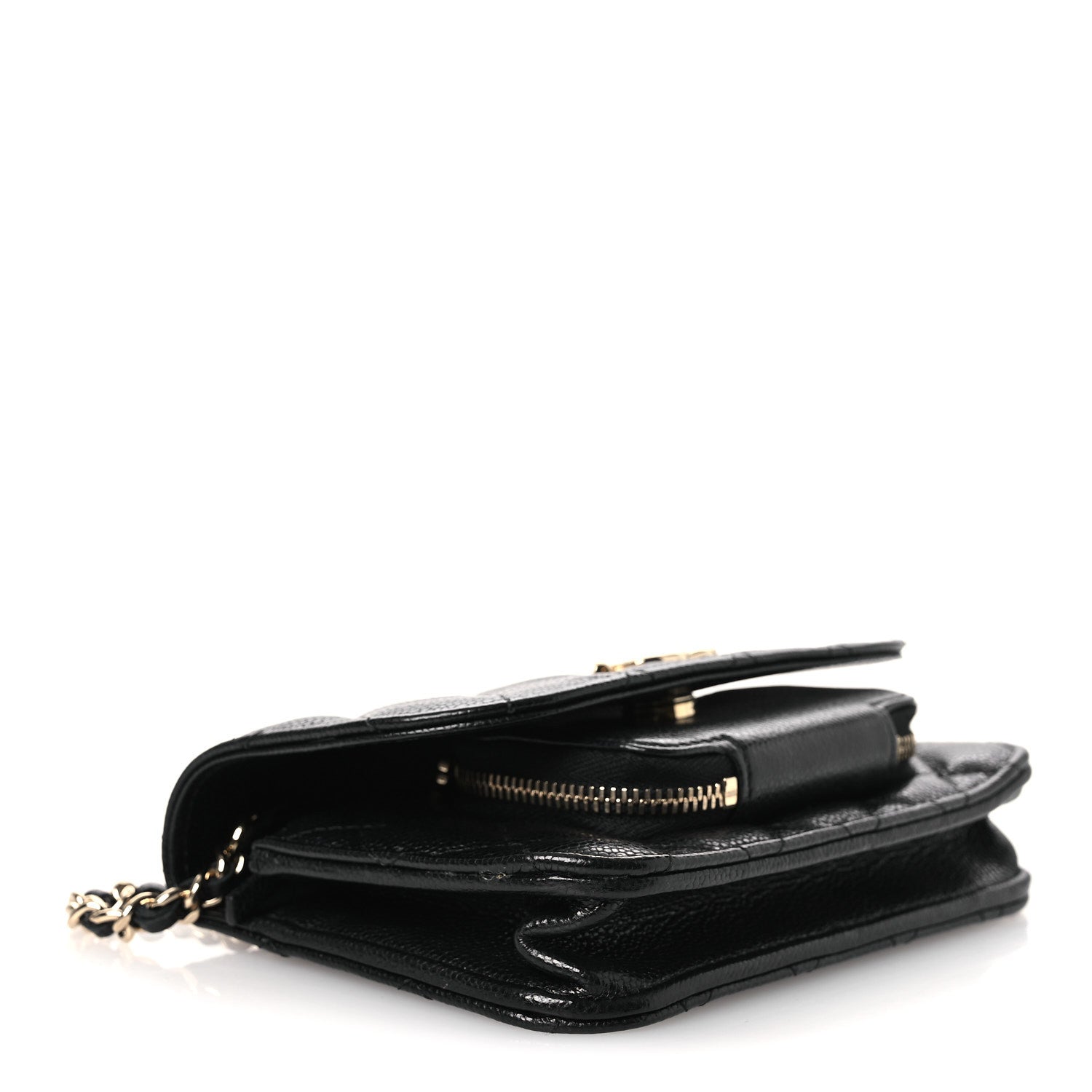 Chanel Caviar Quilted Business Affinity Clutch With Chain Black 4 of 13