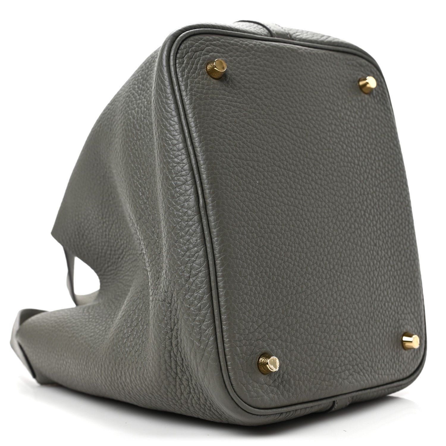 Hermes Taurillon Clemence Picotin Lock 22 MM Gris Meyer 7 of 9