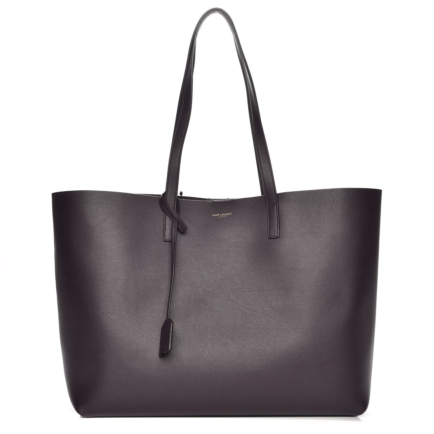 Saint Laurent Calfskin Large Shopping Tote Violet 1 of 8