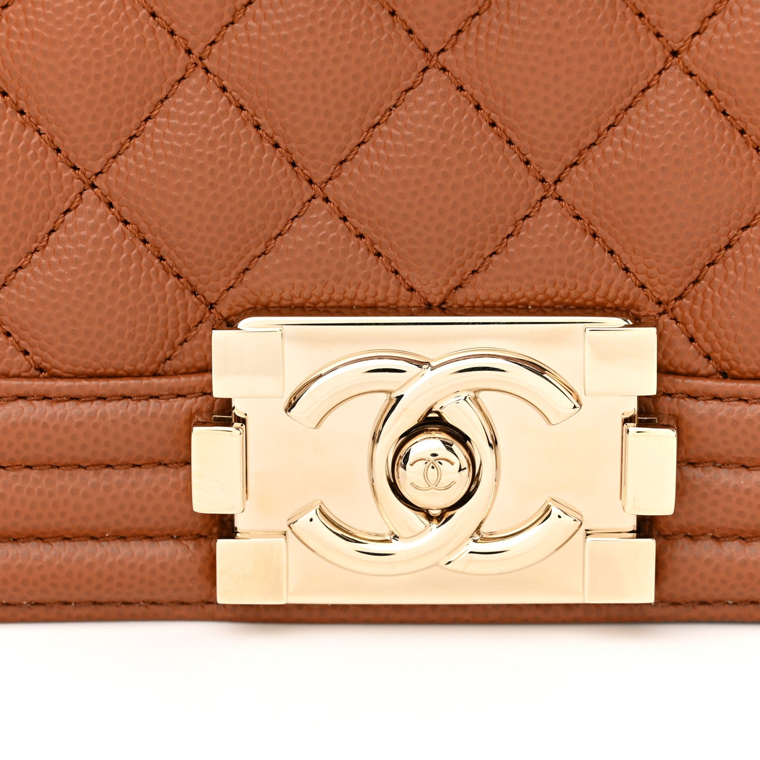 Chanel Caviar Quilted Small Boy Flap Brown 11 of 13