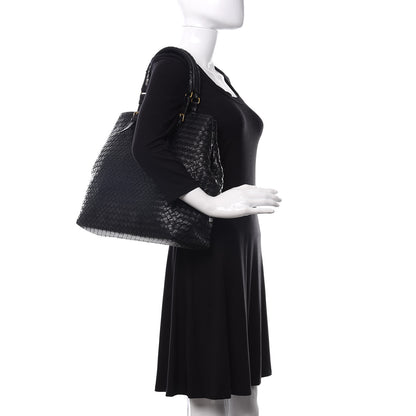 Bottega Veneta Nappa Intrecciato Medium Seamless Tote Black 2 of 14