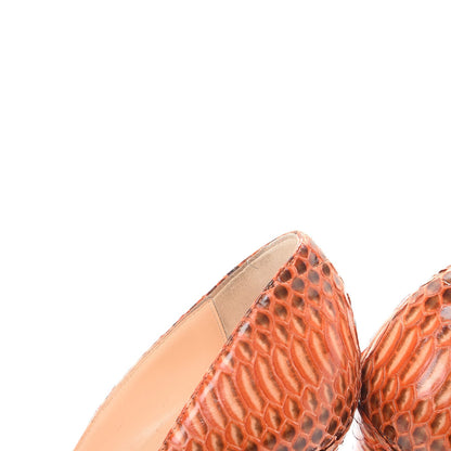 Christian Louboutin Python So Kate 120 Pumps 39.5 Orange 19 of 20