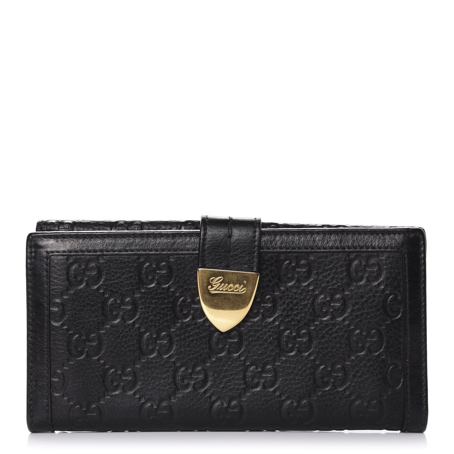 Guccissima Signoria Continental Wallet Black