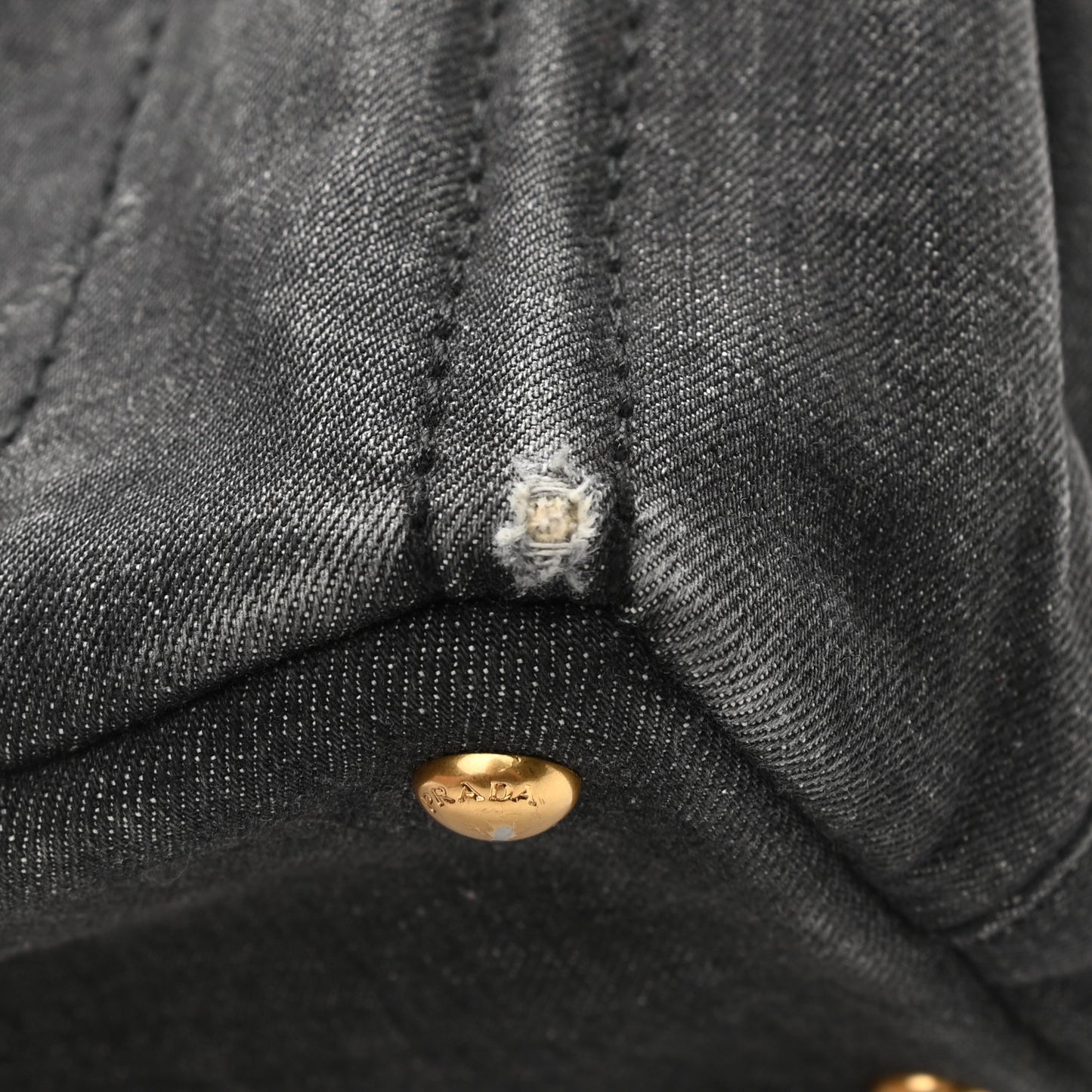 Denim Logo Tote Black
