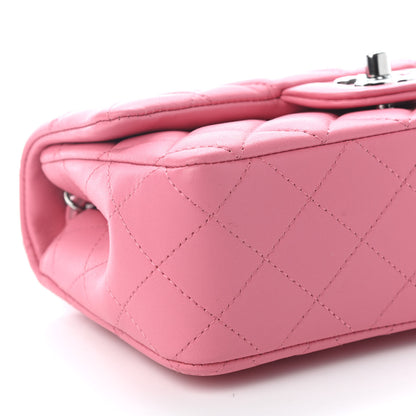 Chanel Lambskin Quilted Mini Rectangular Flap Pink 7 of 8