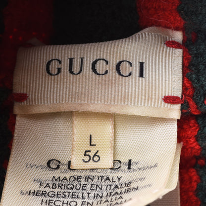 Gucci Wool Web Headband L Green Red 4 of 6