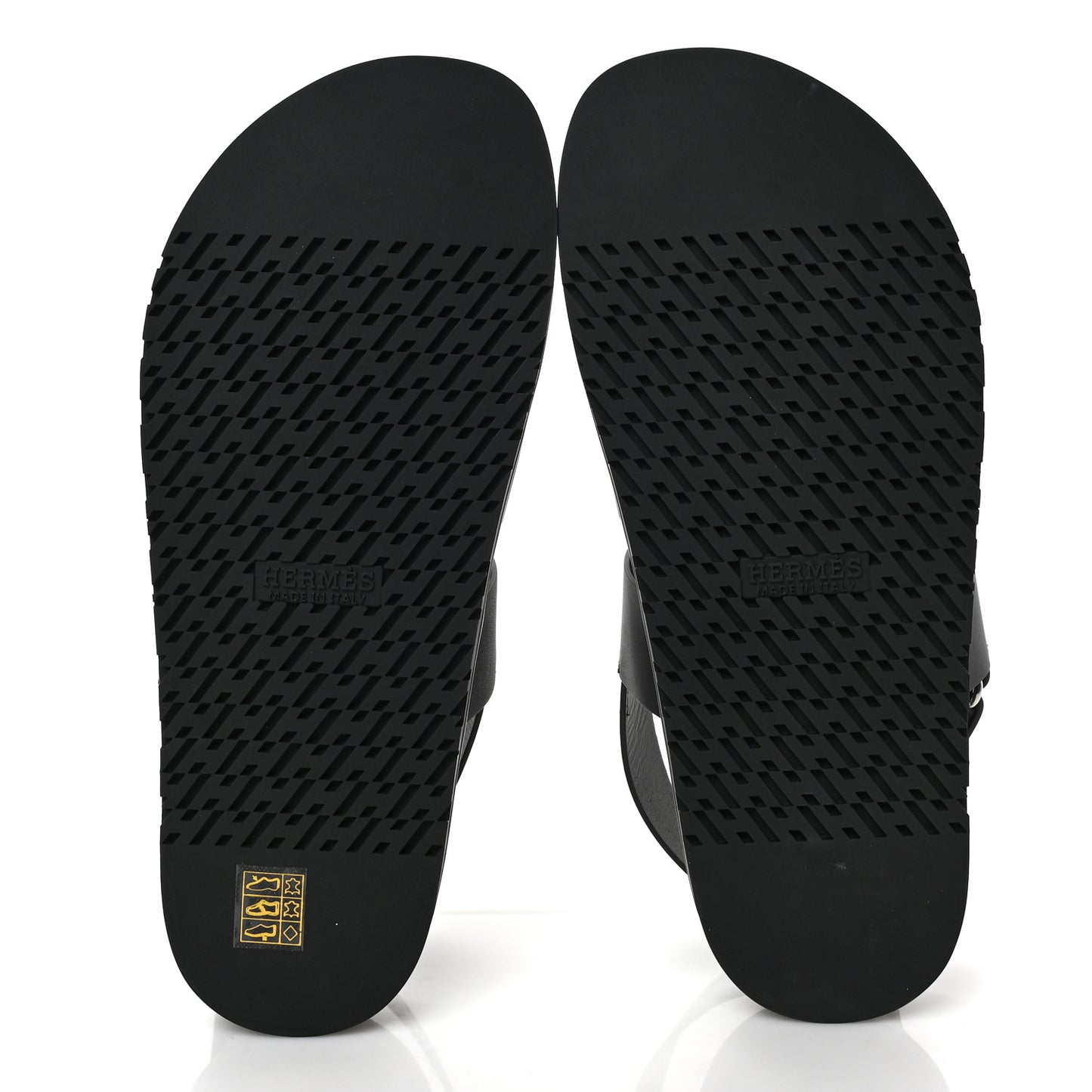 Calfskin Mens Genius Sandals 42 Black