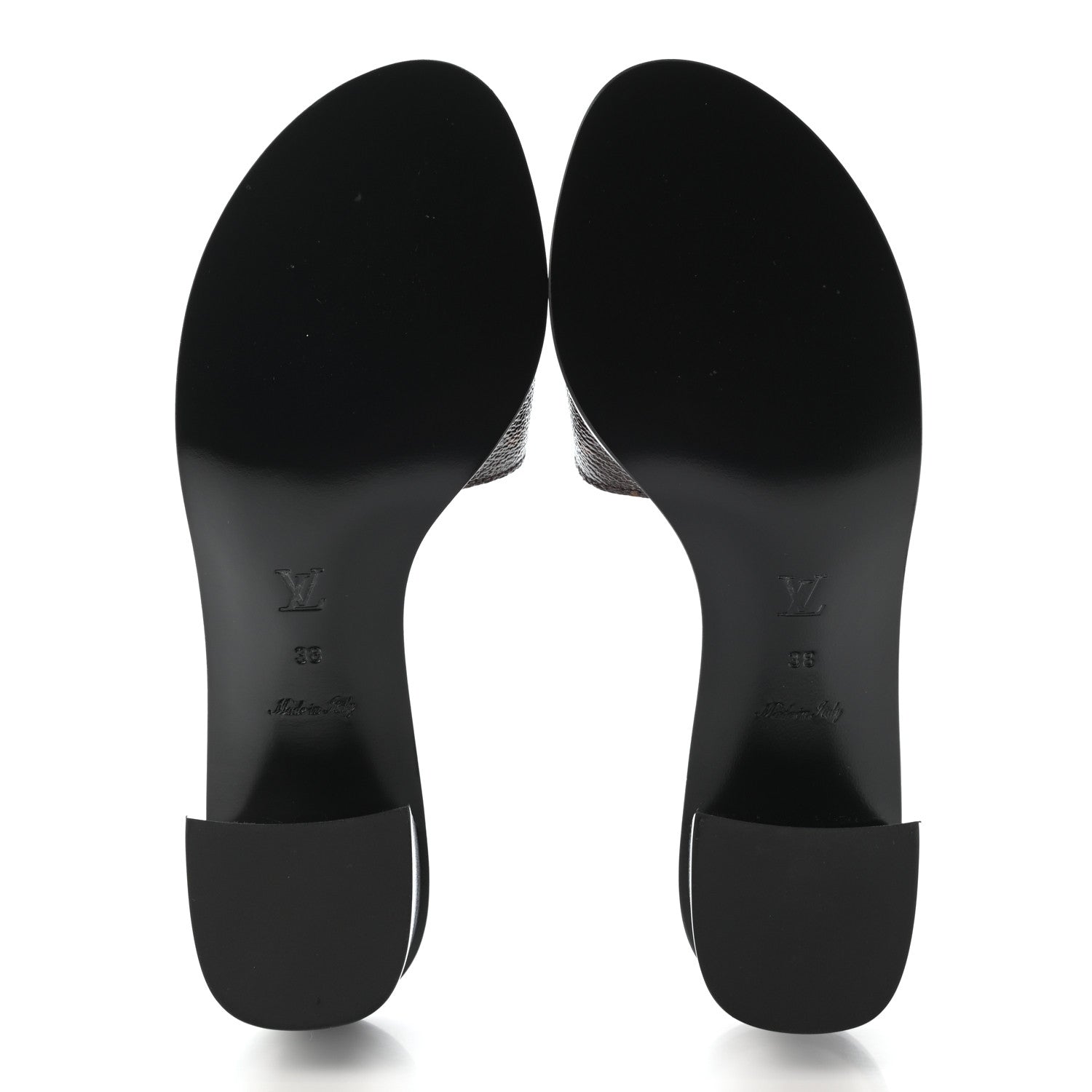 Louis Vuitton Monogram Lock It Mules 38 5 of 8