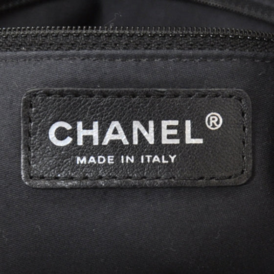 Chanel Caviar Quilted Large Cells Shopping Tote Black 7 of 10