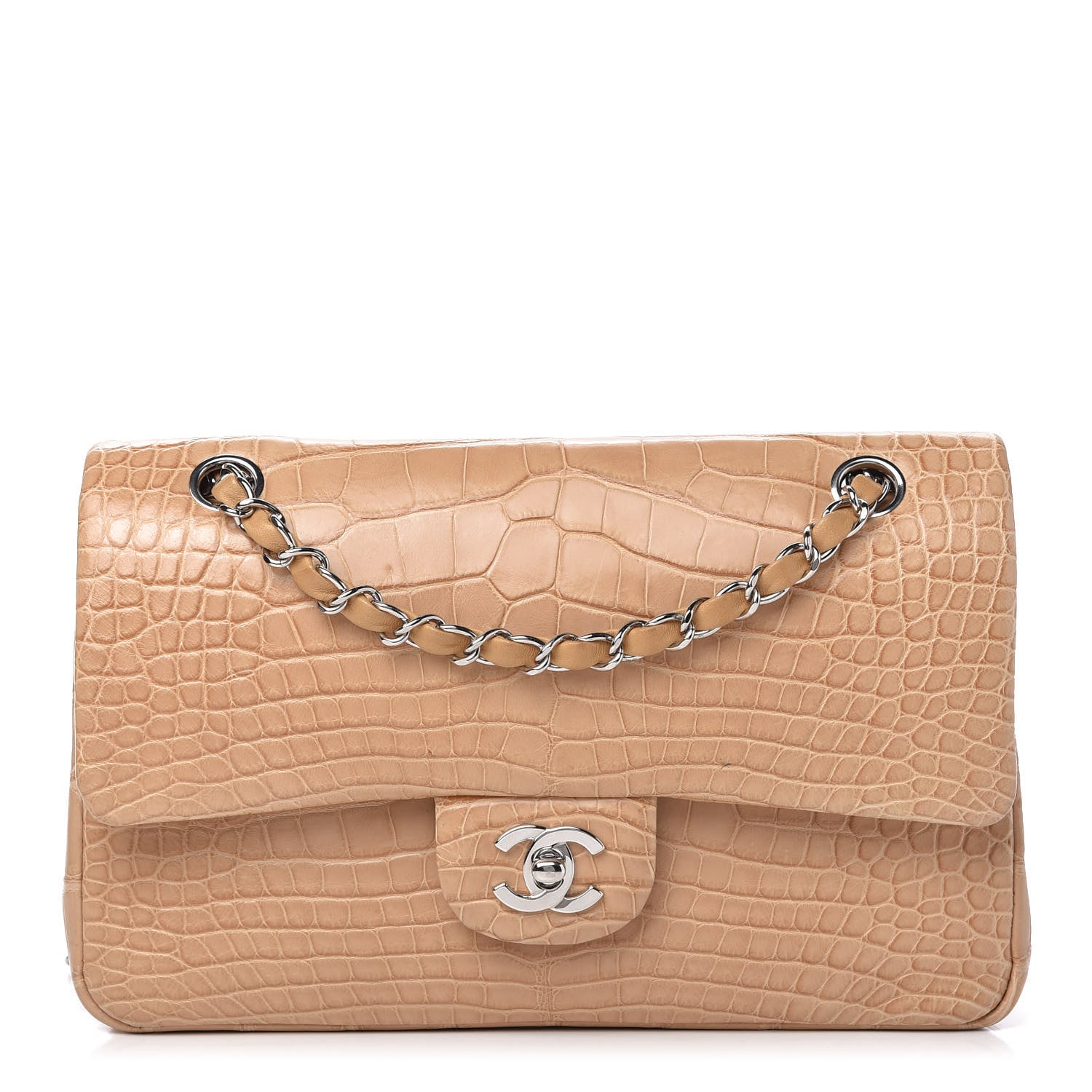Chanel Alligator Medium Double Flap Beige 1 of 10