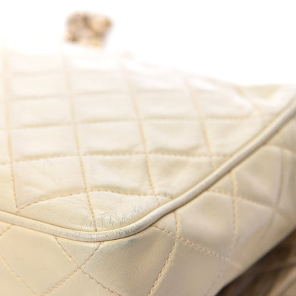 Chanel Lambskin Quilted Tassel Camera Case Pouch Beige 15 of 24