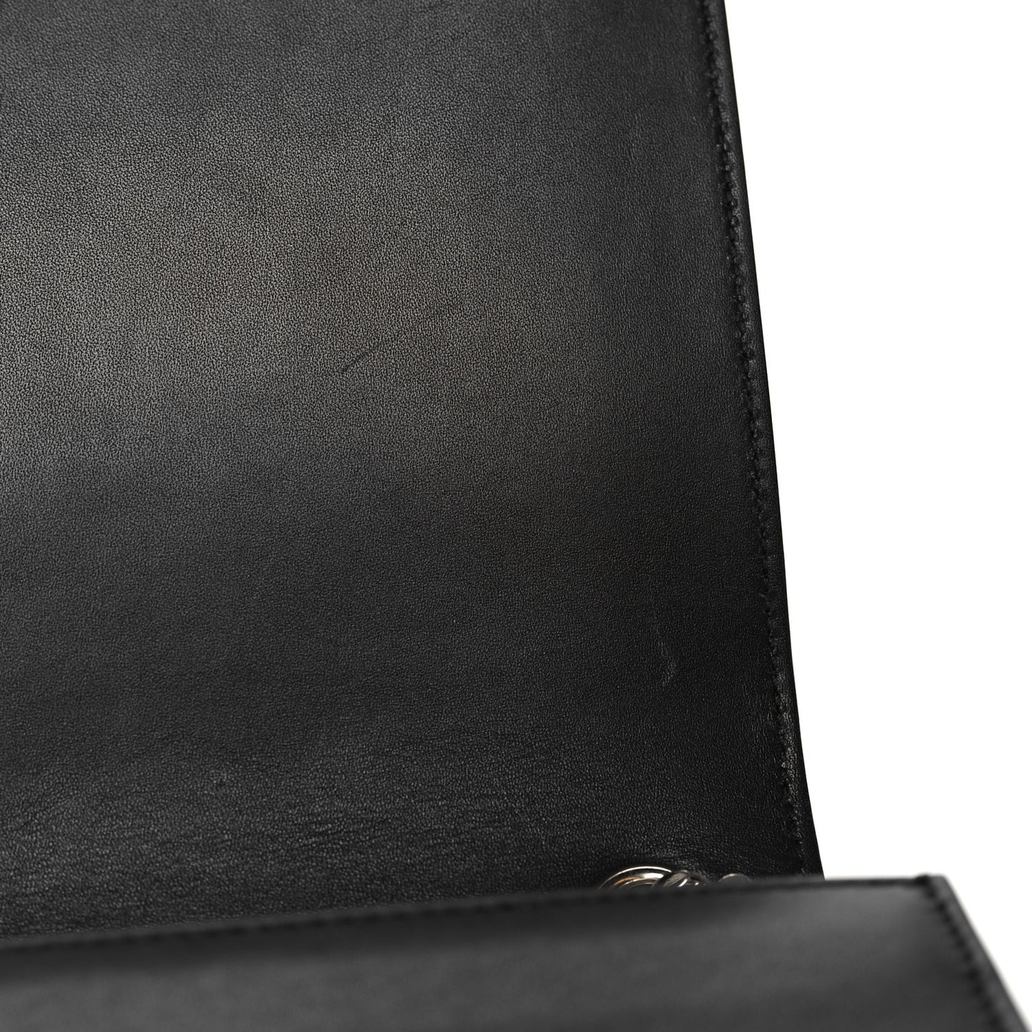 Smooth Calfskin Medium Classic Monogram Kate Tassel Satchel Black