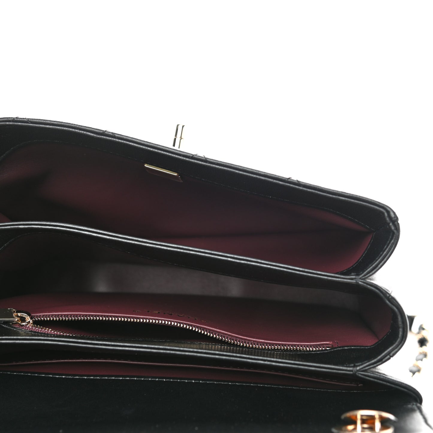 Lambskin Quilted Small Trendy CC Dual Handle Flap Bag Black