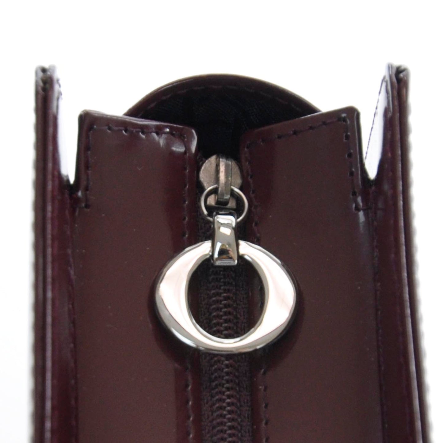 Leather Trousse Cosmetic Bag Rouge