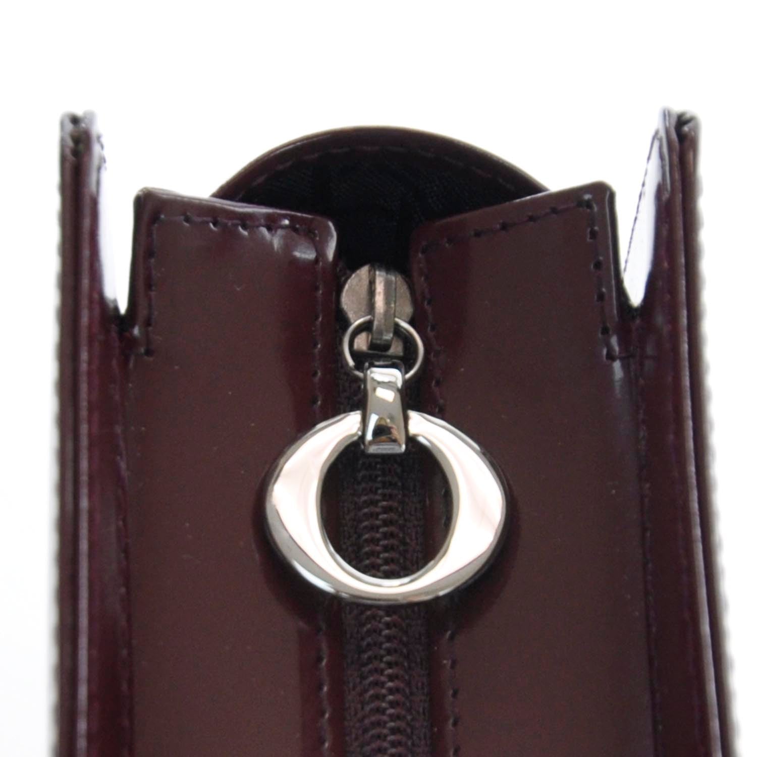 Christian Dior Leather Trousse Cosmetic Bag Rouge 7 of 11