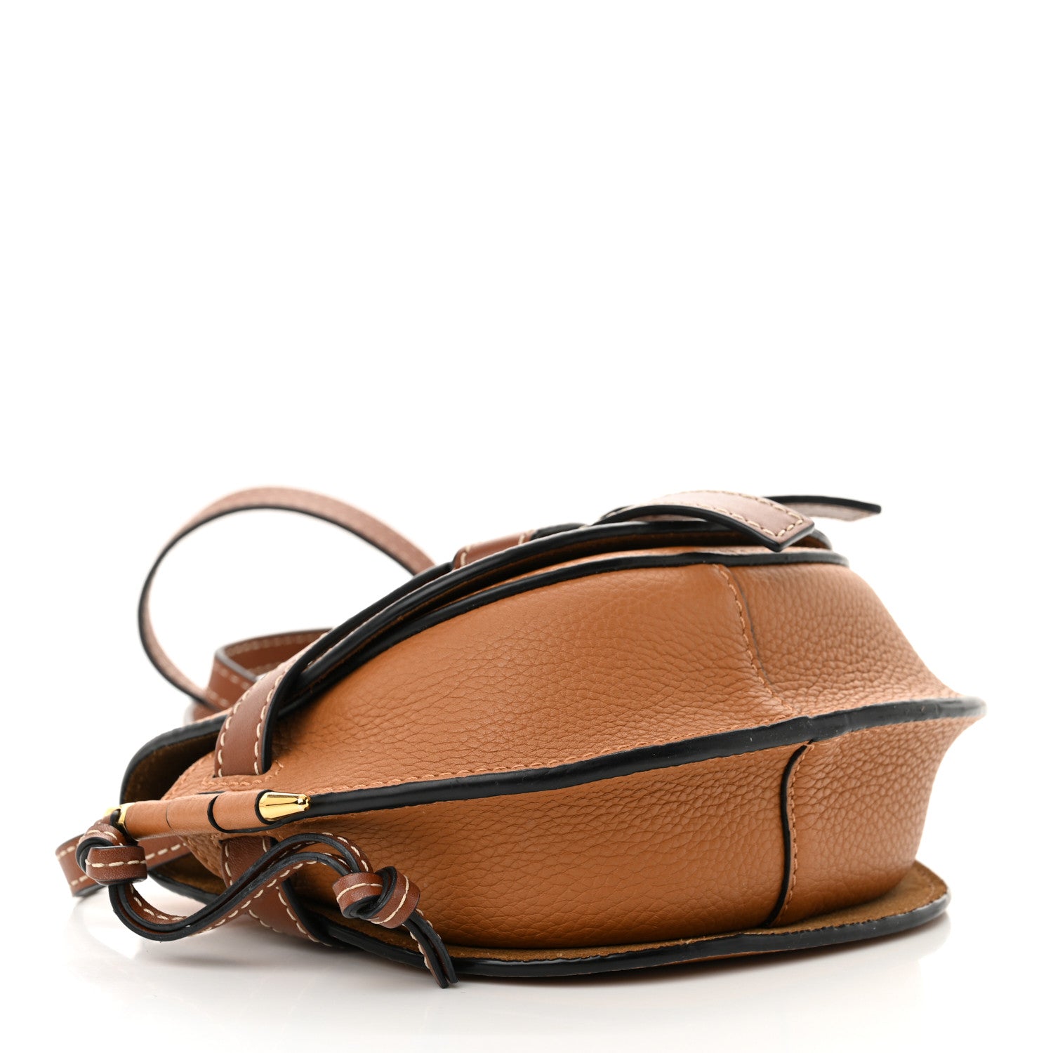 Loewe Grained Calfskin Mini Gate Crossbody Bag Caramel Pecan 4 of 9